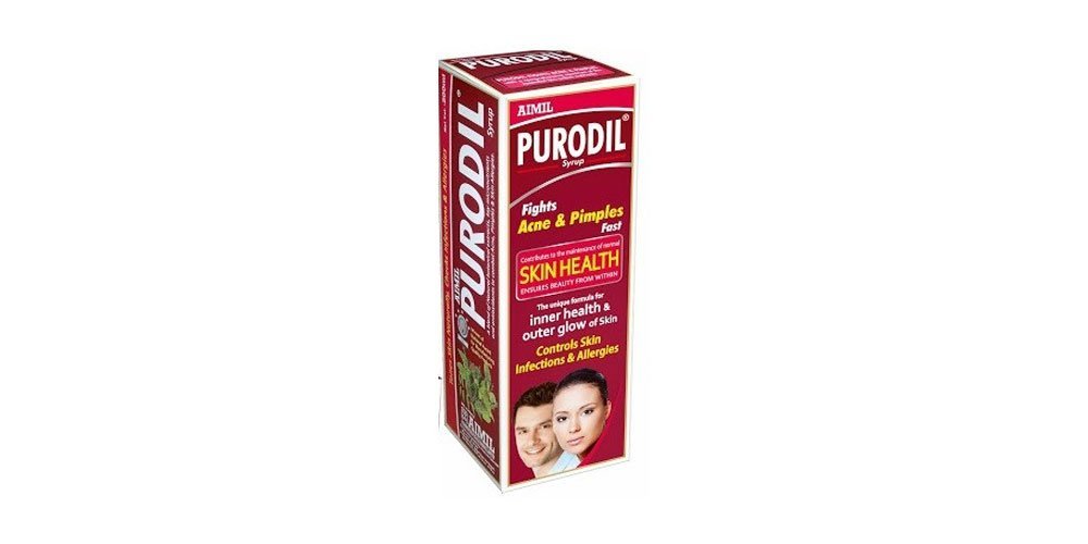 AIMIL Purodil Syrup for Pimple and Acne free Skin| Anti-Allergic Anti-Microbial Blood Pirifier Syrup - 200 ML