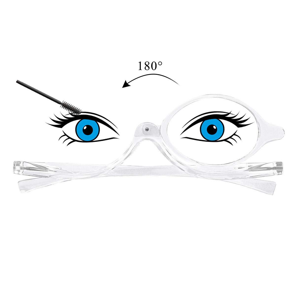 OCCI CHIARI Reading Glasses Eye Make Up Rotatable Cosmetic Eyeglasses for Women