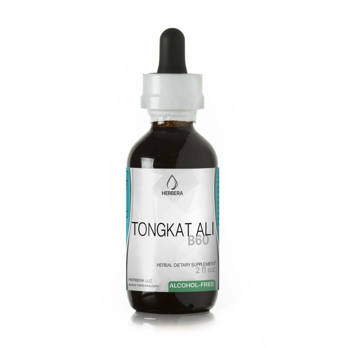 Tongkat Ali B60 Alcohol-Free Herbal Extract Tincture, Wildcrafted Tongkat Ali (Eurycoma Longifolia) Dried Root (2 fl oz)