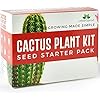 Cactus Kit - Grow Your Own Cacti Plants Indoors - Unusual Gardening Gift - Cactus Seeds, Pots, Soil - Perfect for Gifts - Easy to Use with Step by Step Guide - Cactus Kit