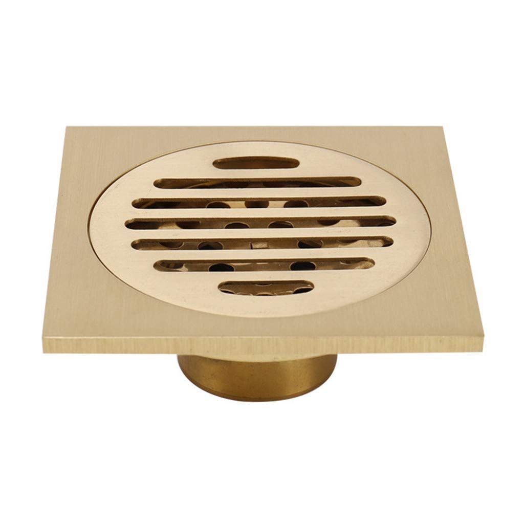 SXXYZY Copper Deodorant Square Floor Drain Double Uses Bathroom Kitchen Washing Machine Floor Drain Promotion Price (Color : D)