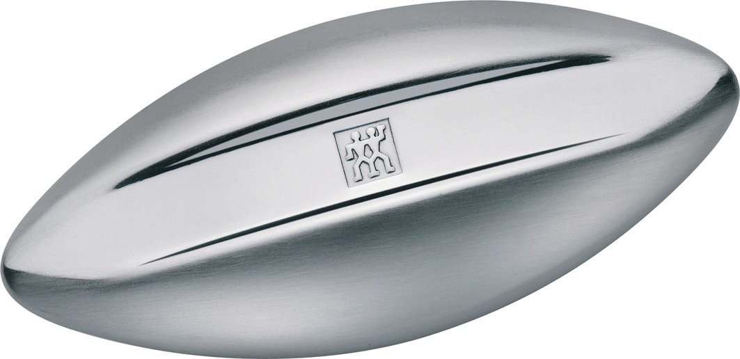 ZWILLINGTwinox Smell Remover. Stainless Steel soap. Removes unpleasant cooking odours from hands. 9.5 x 4 cms. Matte Finish.