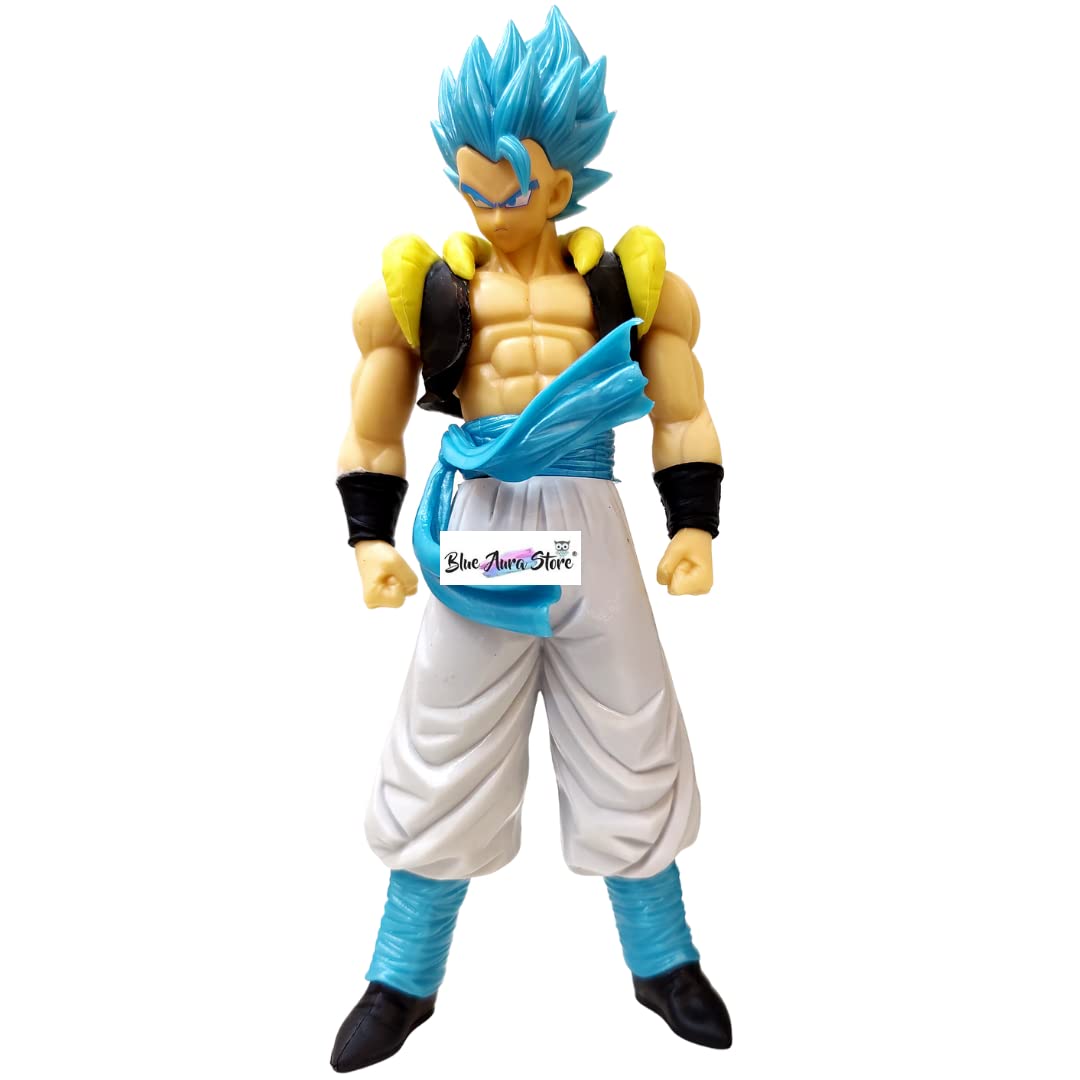 Blue Aura Vegeta Action Figure Dragon Ball Super Height -17.5CM for Anime Fans Otaku's Collectible PVC Multi Color (Vegeta Muscle)