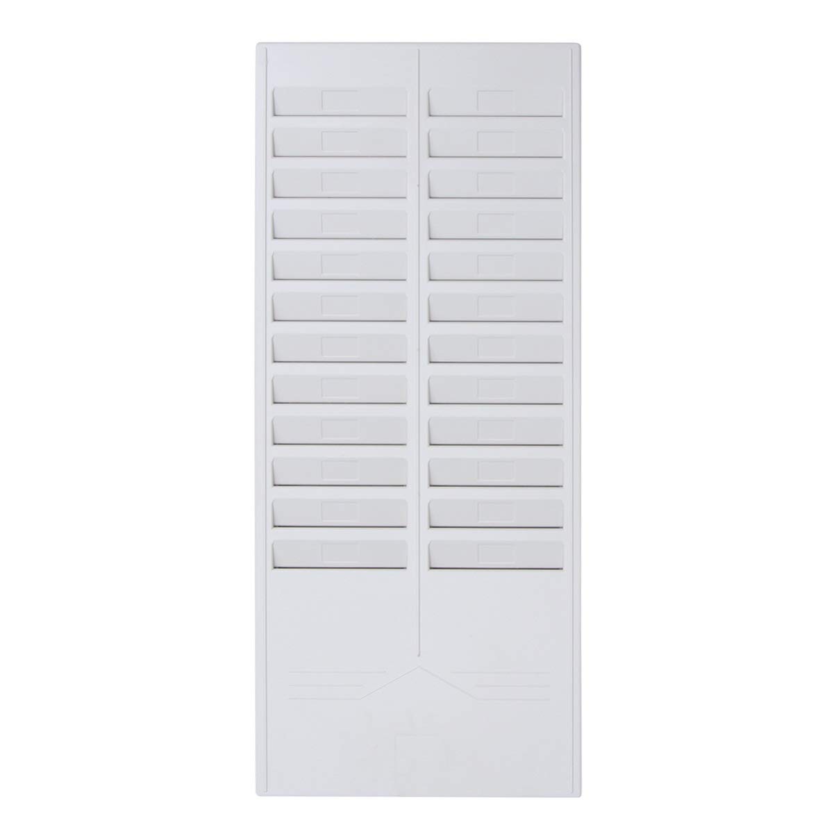 Toddmomy Time Card Rack 24 Pocket Slots Wall Mounted Stacking Holder Attendance Recorder for Office Warehouses