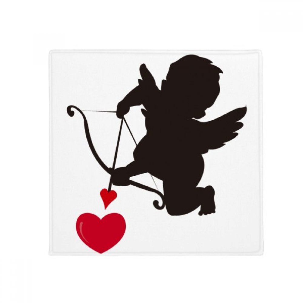 DIYthinker Love Cupid Angel Heart Pattern Anti-Slip Floor Pet Mat Square Home Kitchen Door 80Cm Gift