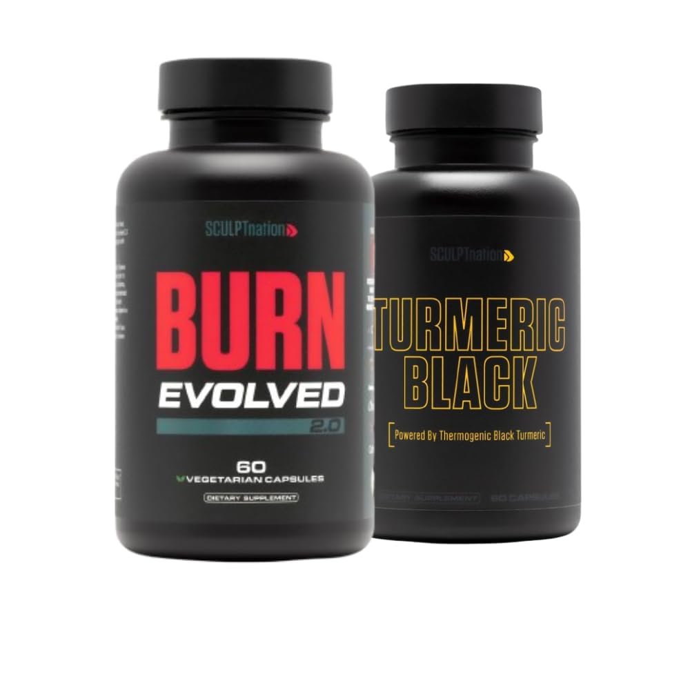 Sculpt Nation by V Shred Burn Evolved 2.0 and Turmeric Black Bundle