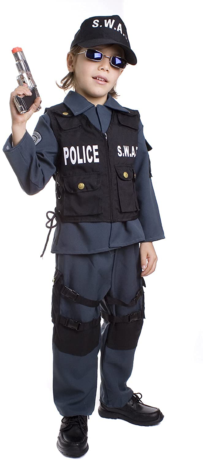 Dress Up America Kids Deluxe Swat Officer Costume