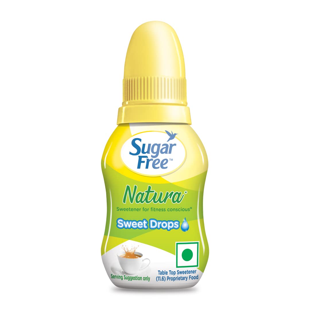 Sugar Free Natura, Drops 10ml |India’s No.1 Sweetner|100% Safe| Scientifically Proven & Tested|Sweet like Sugar but with zero calories|