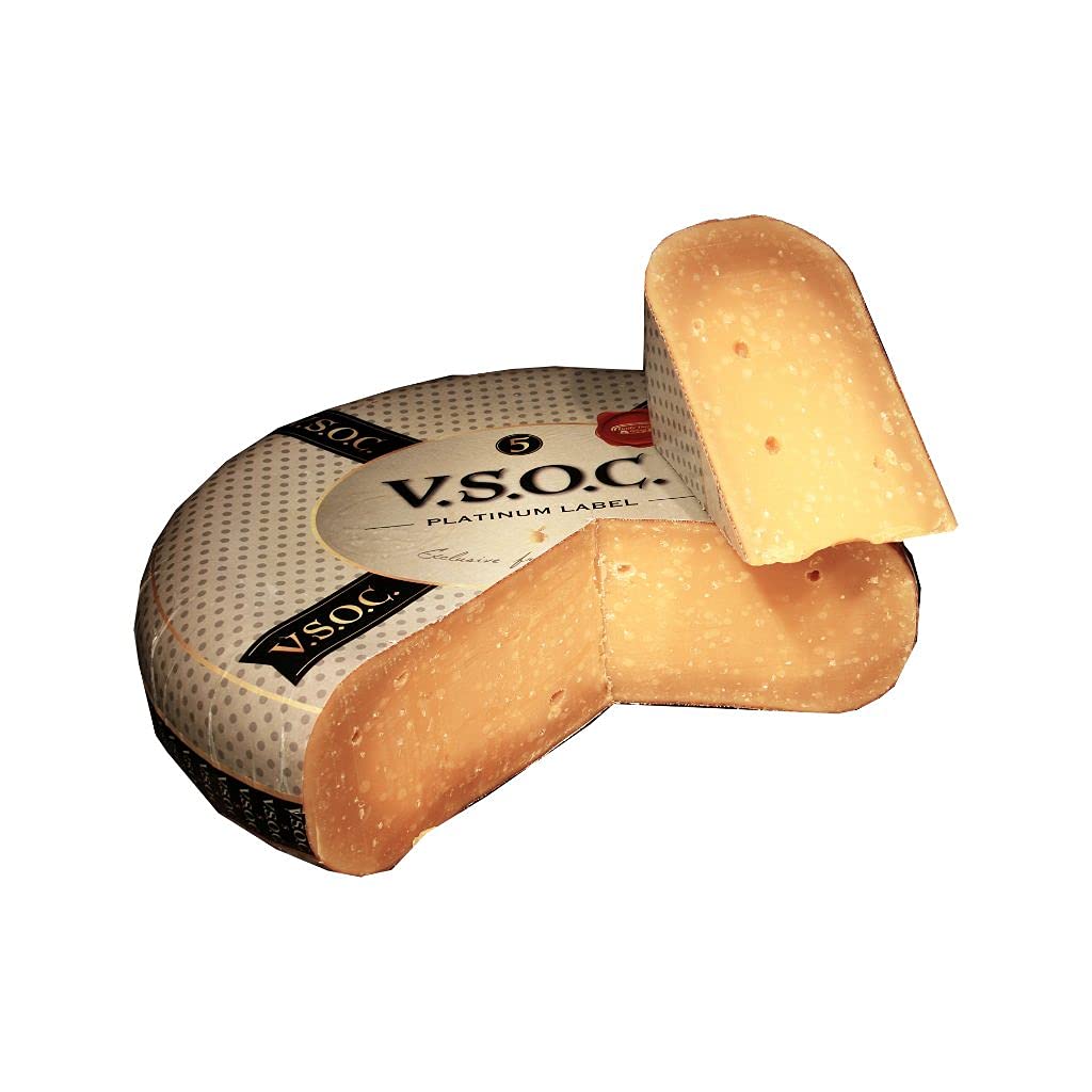 igourmet Dutch VSOC Platinum Label Gouda Cheese - Aged 5 Years - 1/4 Cheese Wheel (5 pound)