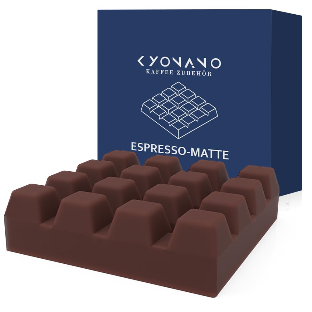 KYONANOTamper Mat, Tamping Mat Made of Premium Silicone, Coffee Tamper Mat, Non-Slip, Espresso Tamper Mat, Barista Accessories for Portafilter, Tamper Tray