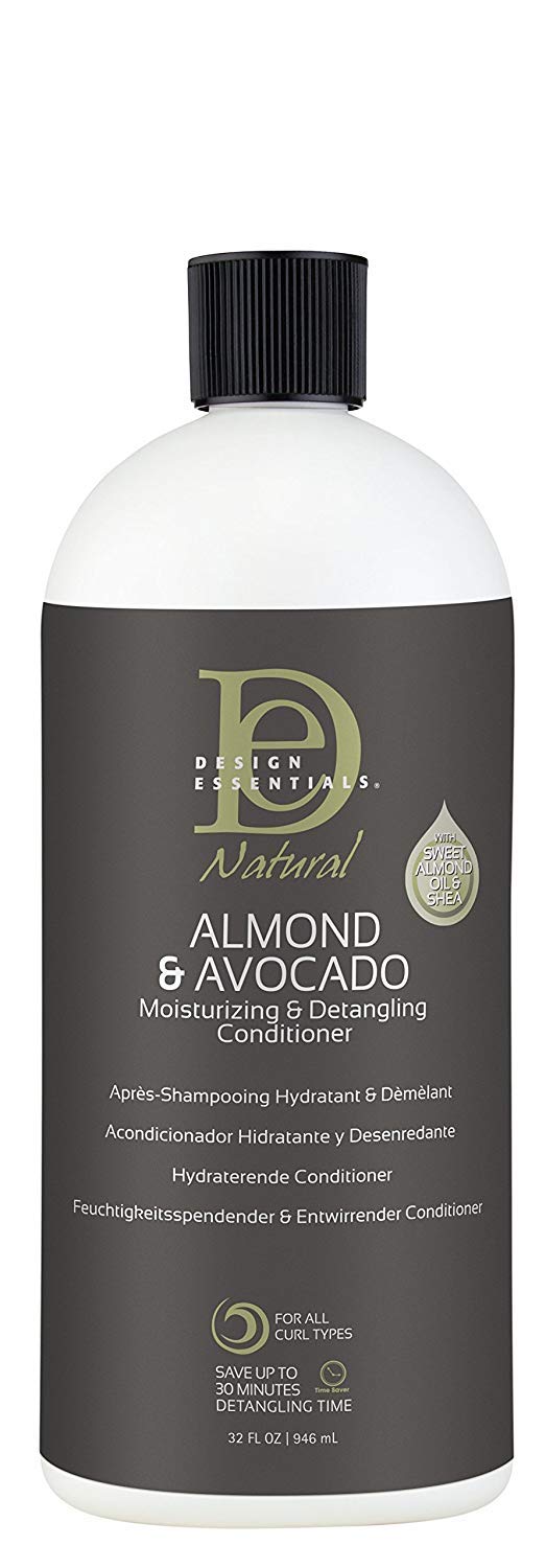 Design Essentials Almond and Avocado Moisturizing and Detangling Conditioner, 32 Ounces