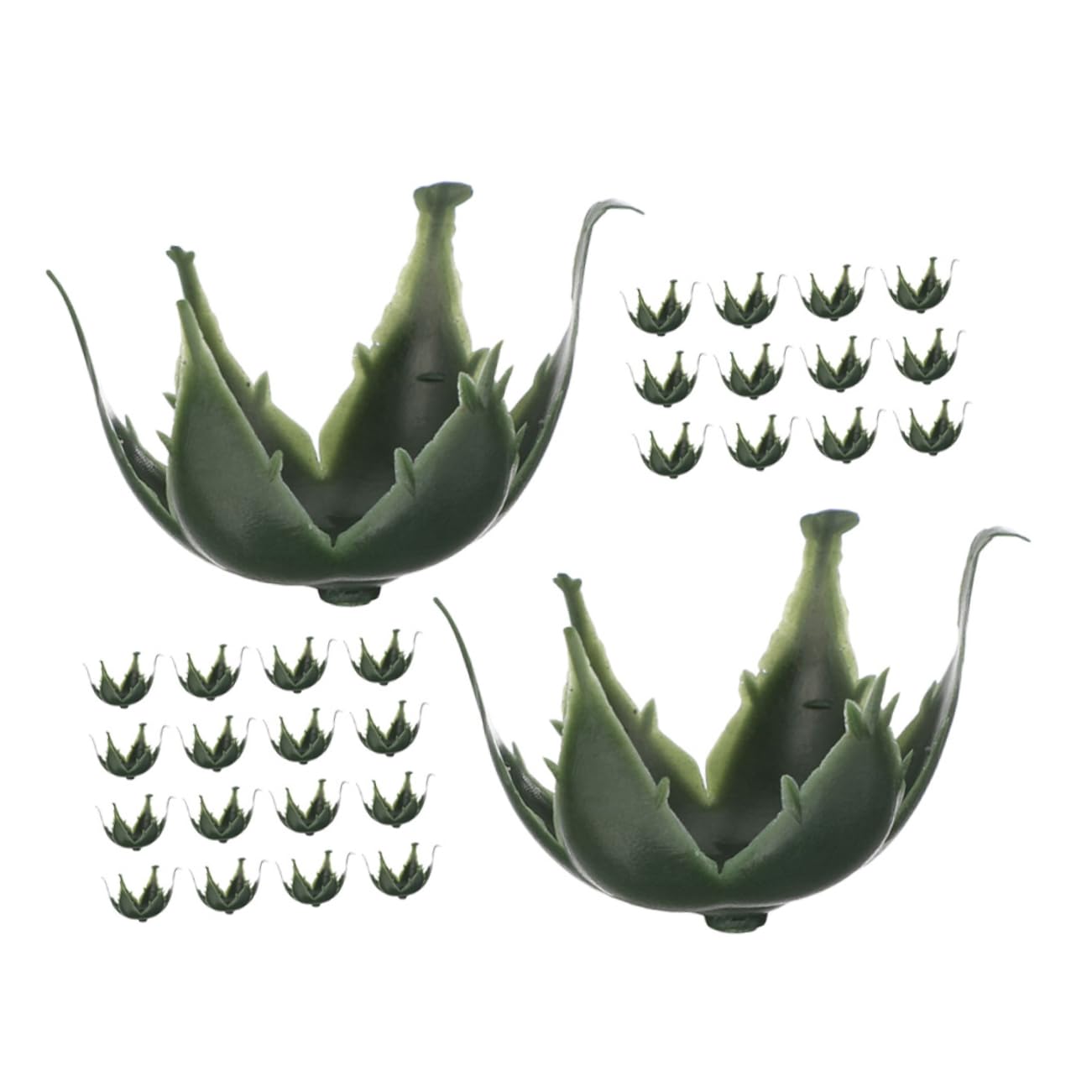 GETAJGHSDGETAJGHSD 30pcs Simulated Accessories Artificial Flowers Fake Calyxes DIY Materials Rose Sepals Receptacles DIY Supplies Sepals Simulated Calyx Sepals for DIY Plastic