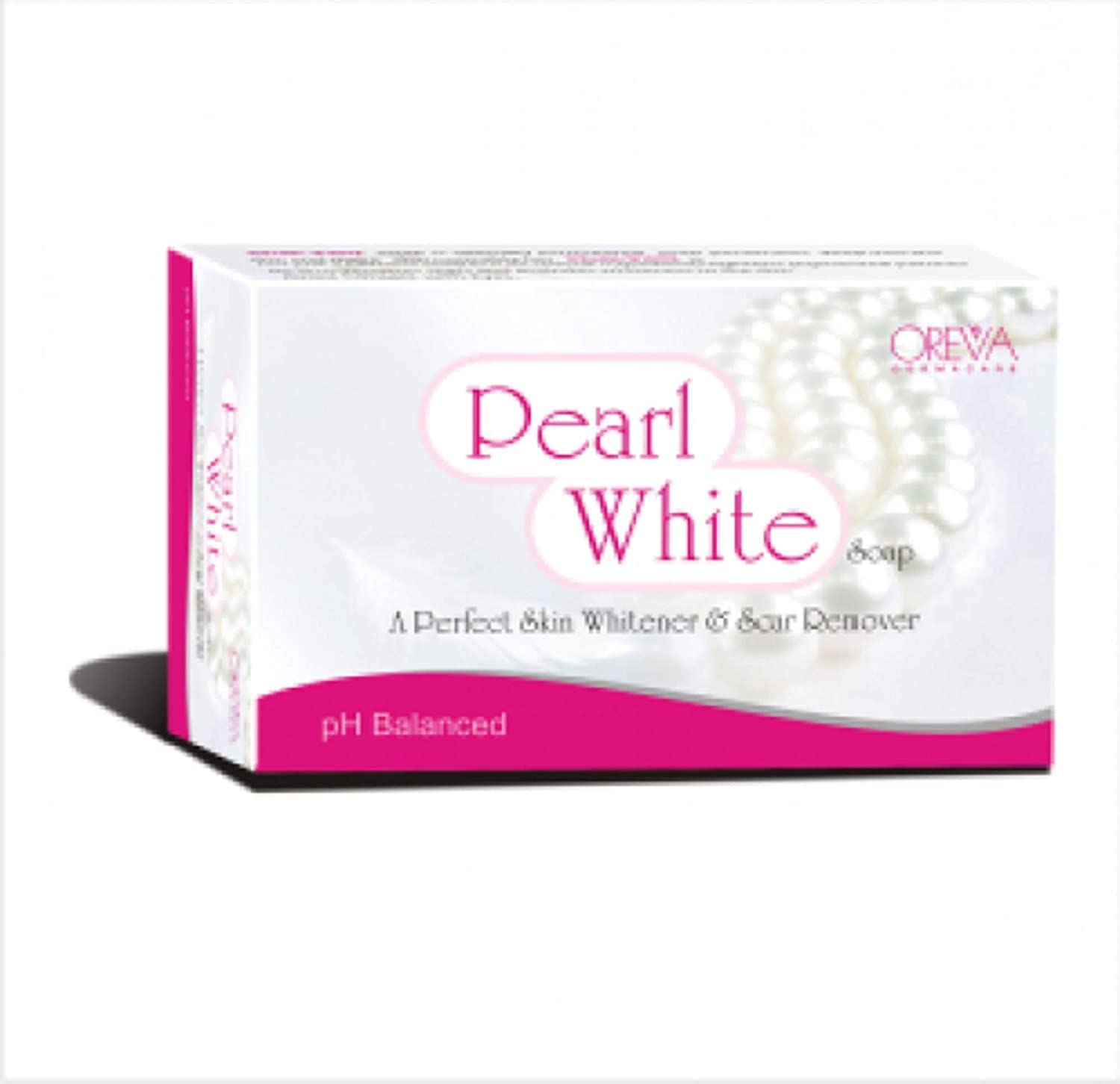 Oreva Dermacare Pearl White Soap, Ph Balanced Soap for Skin Brighter Skin Tone,Helps Calm & Replenish Skin and Even Tone(75grm) (8))