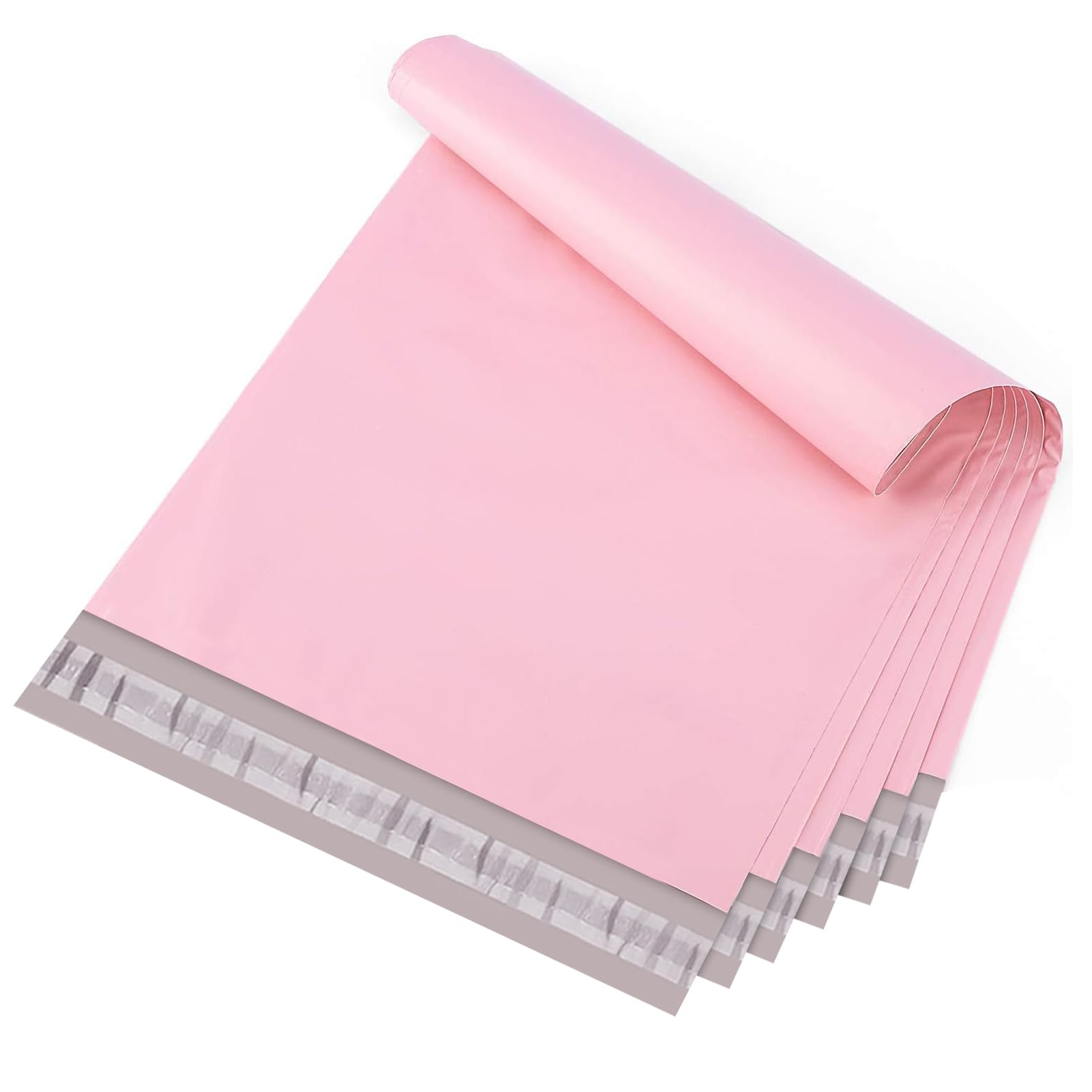 Metronic Poly Mailers 12x15.5 100 Pack, Strong Adhesive Shipping Envelopes for Clothing, Medium Shipping Bags for Small Businesses, Waterproof Mailers Poly Bags for Shipping, Packages Bags Light Pink