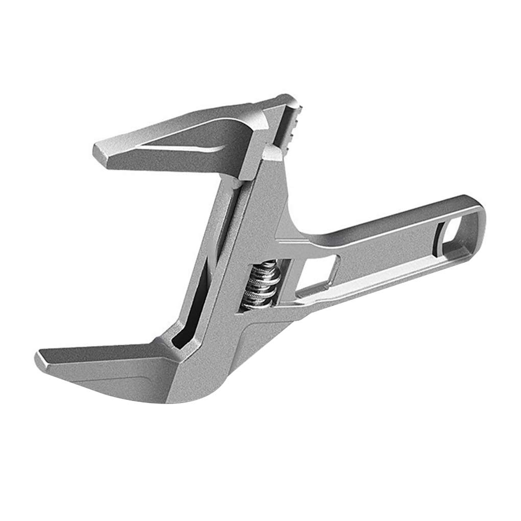 cicily Aluminium Alloy Large Opening Wrench Short Handle Sanitary Wrench Multi Function Adjustable Wrench Spanner