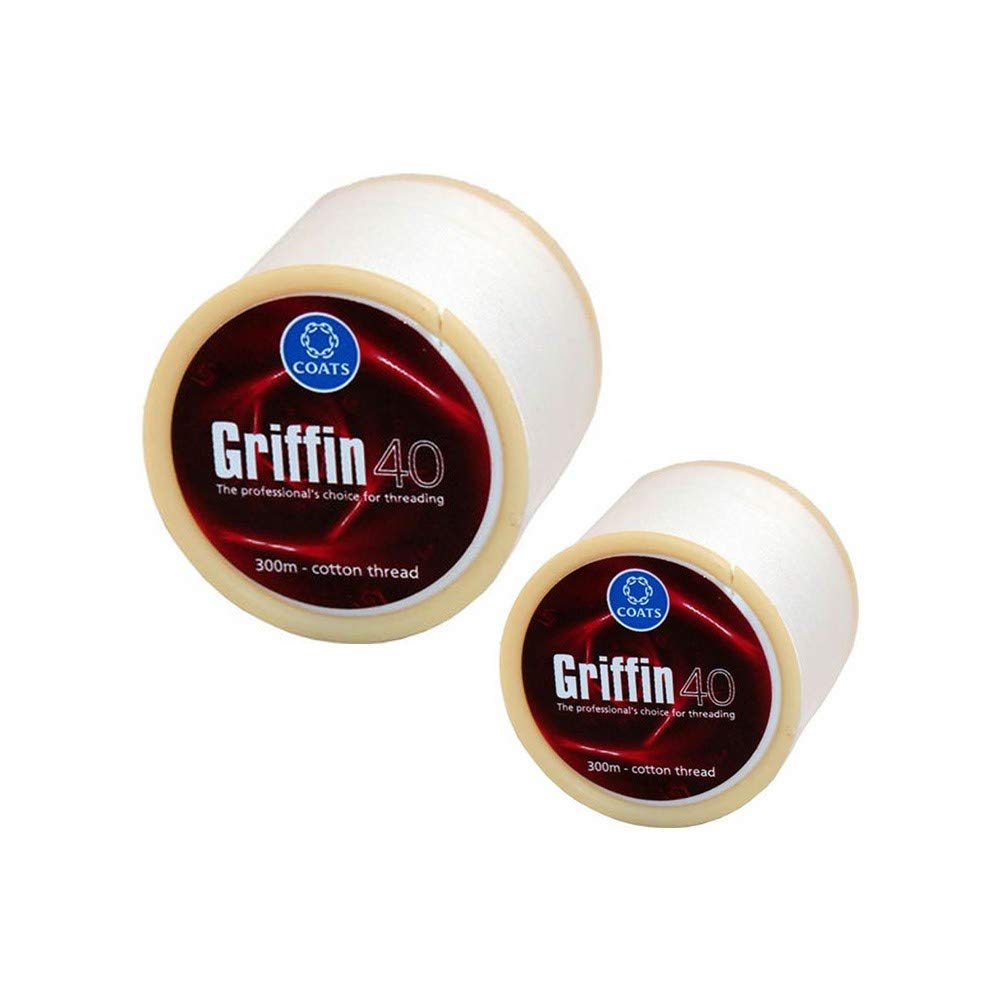 Griffin 2 Spools X 300m Gryphon 40 TKT Cotton Eyebrow Thread Facial Hair Removal - India