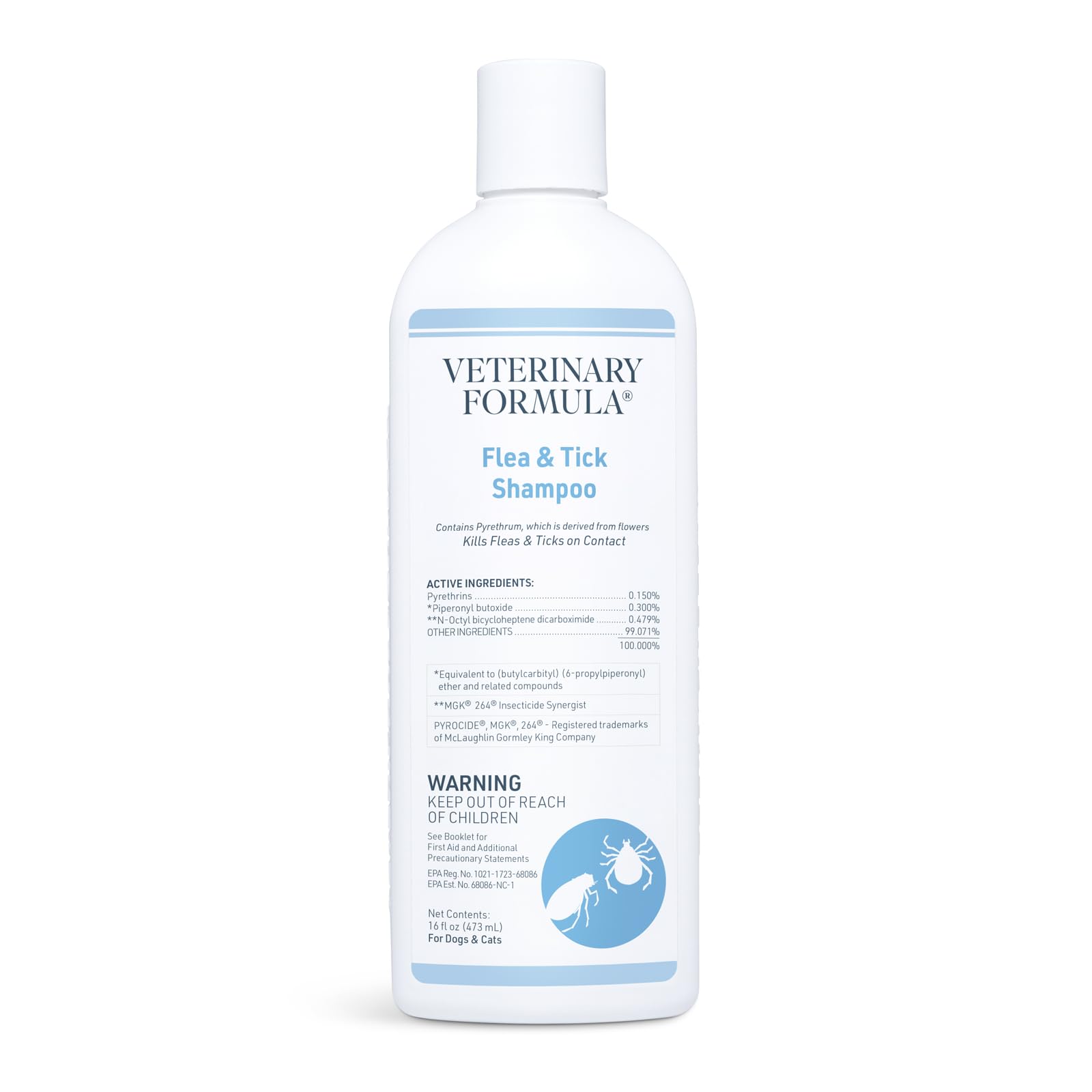 Veterinary Formula SynergyLabs Clinical Care Flea & Tick Shampoo for Dogs; 16 fl. oz.