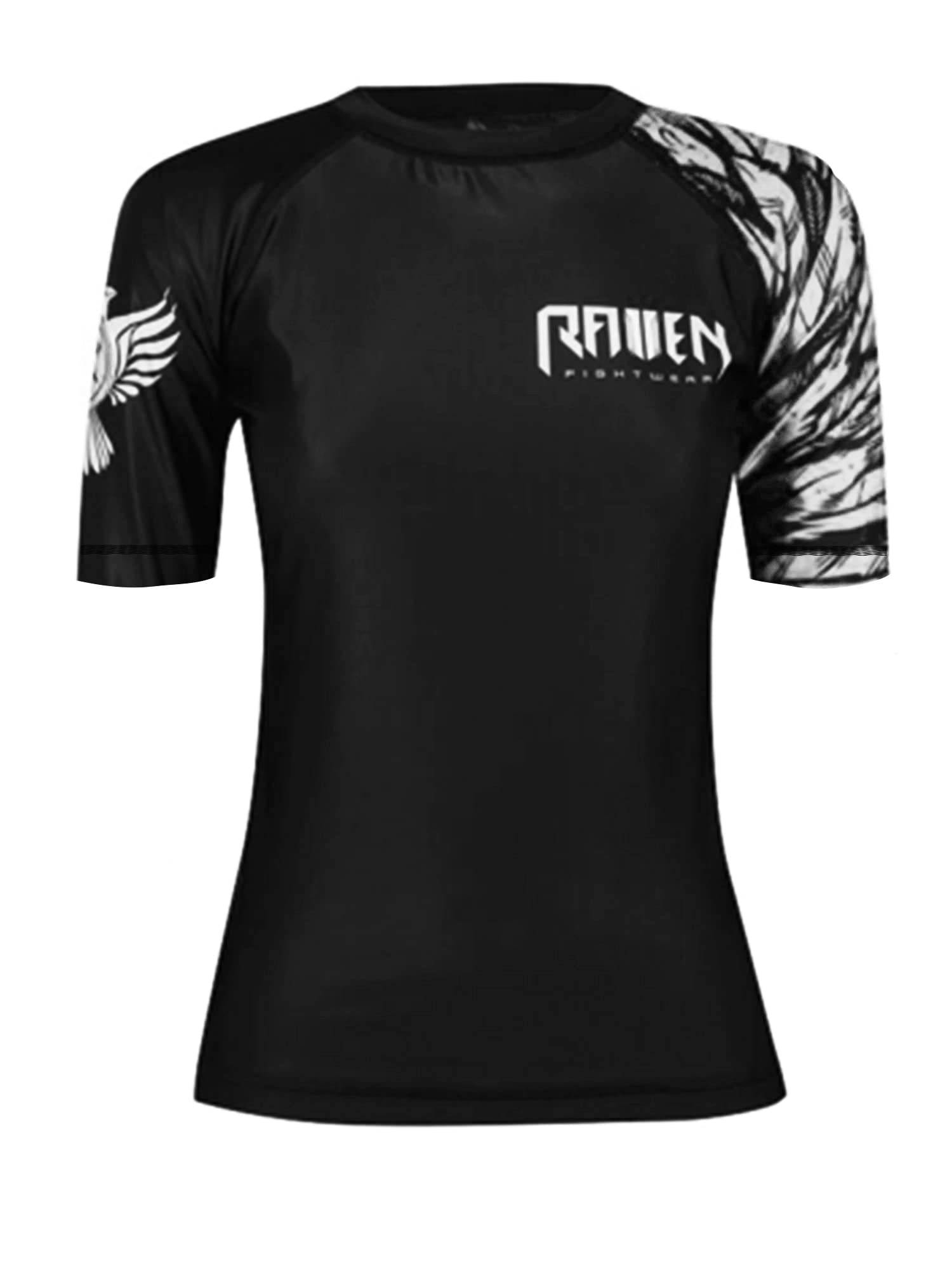 Raven Fightwear Women's Aerial Assault Short Sleeve BJJ Rash Guard MMA