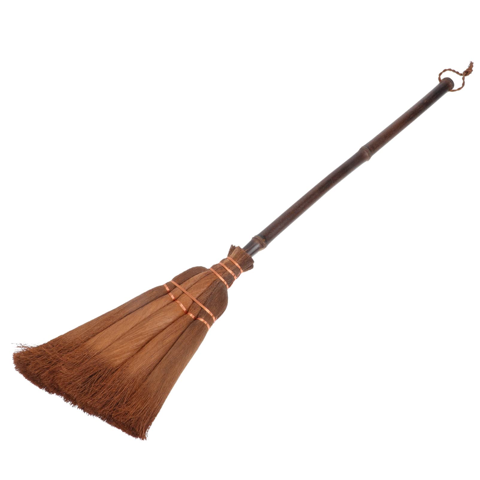 Tofficu Long Wood Handle Broom: 6.29 * 23.19 Inches Vintage Broom Stick for Kids, Natural Grass Broom, Retro Broom, Kid Cleaning Broom for Courtyard, Small Cleaning Floor Broom - Long Size but Small