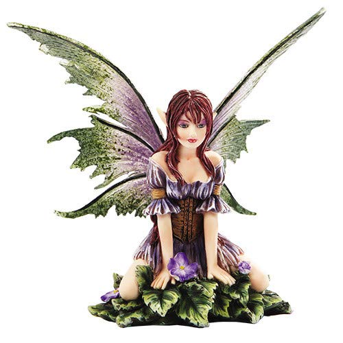 Pacific Giftware New 2013 Amy Brown Fantasy Wild Violet Faery Mushroom Fairy Statue Enchanted 6" h Figurine