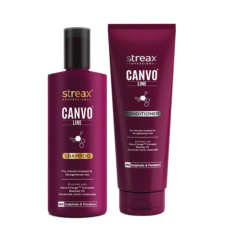 Streax Professional Canvo Line S Shampoo and Conditioner 250 ml (Pack of 1), Multi