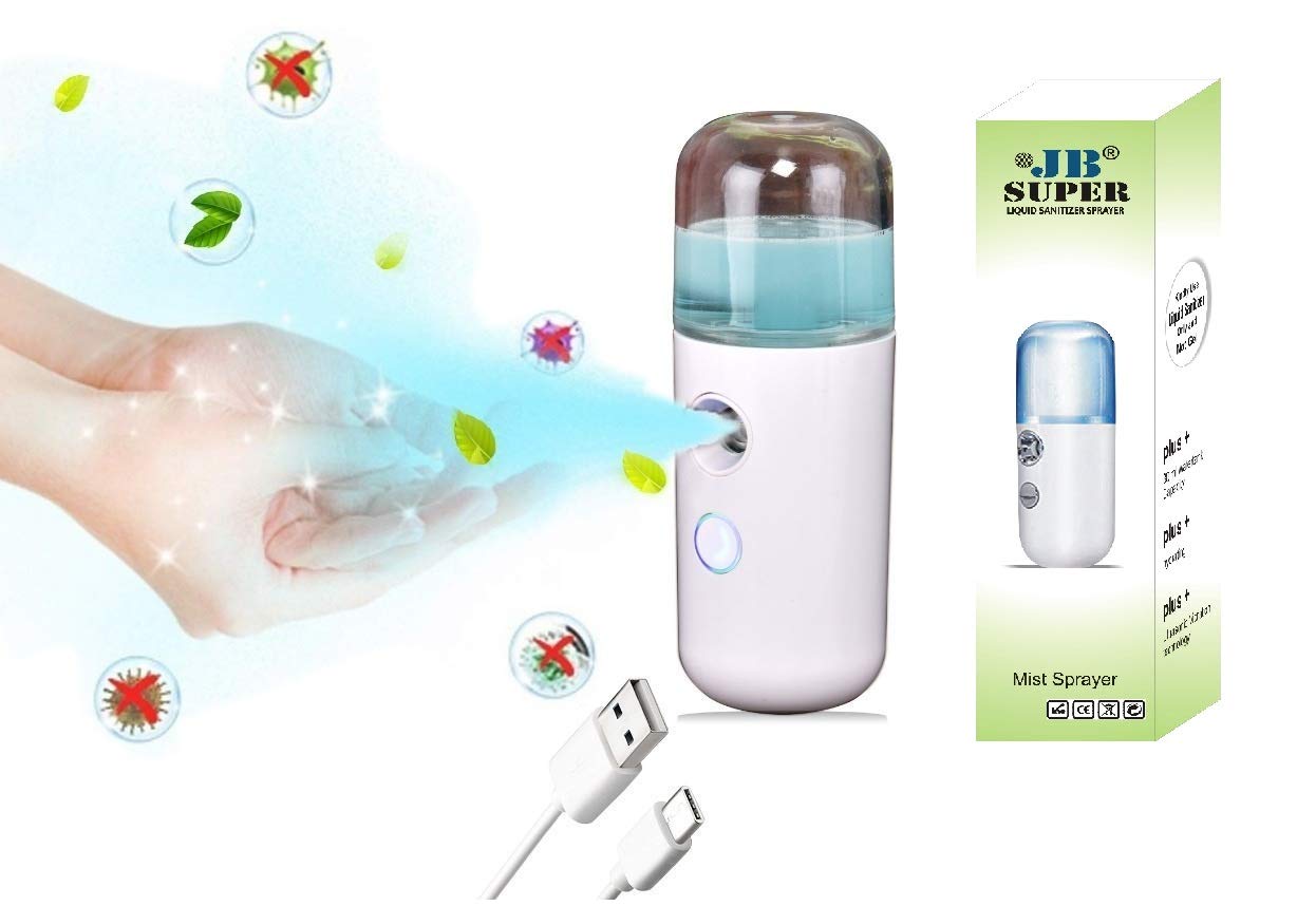 JB Super Refillable & Rechargeable jb2 Sanitizer Spray Machine for Currency, Car, Home, Office, Bank, Mobile Care, Personal Care etc.