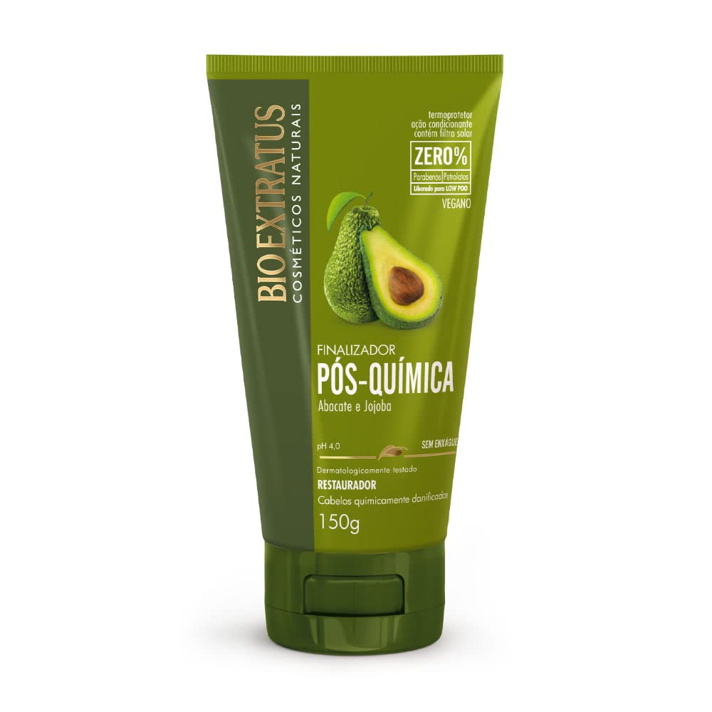 Linha Pos Quimica Bio Extratus - Finalizador Restaurador Abacate e Jojoba 150 Gr - (Bio Extratus Post Chem Collection - Avocado & Jojoba Restoration Finalizer Net 5.29 Oz)