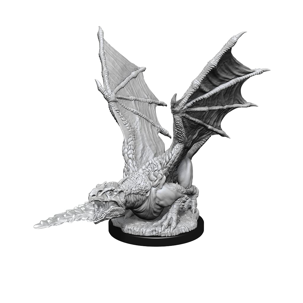 WizKids D&D Nolzur's Marvelous Miniatures: White Dragon Wyrmling Dungeons and Dragons Miniatures