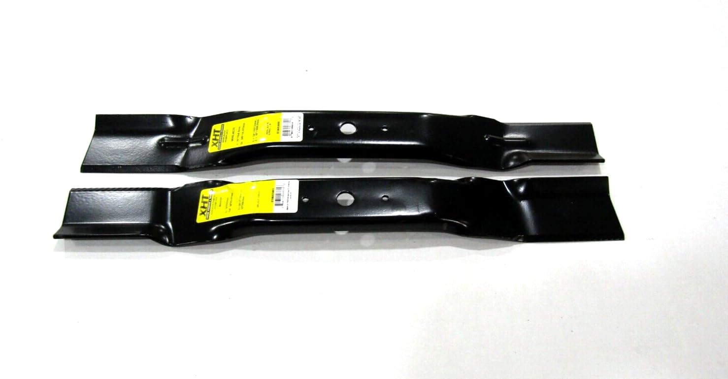 2 USA XHT BLADES compatible with Walker Mower 42" Blades OEM Spec Walker 5705-3 5705-4, 1 LEFT 1 RIGHT. Used on 42" decks that are NOT side discharge. This is for the deck collection system.