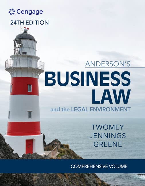 Anderson's Business Law & The Legal Environment - Comprehensive Edition