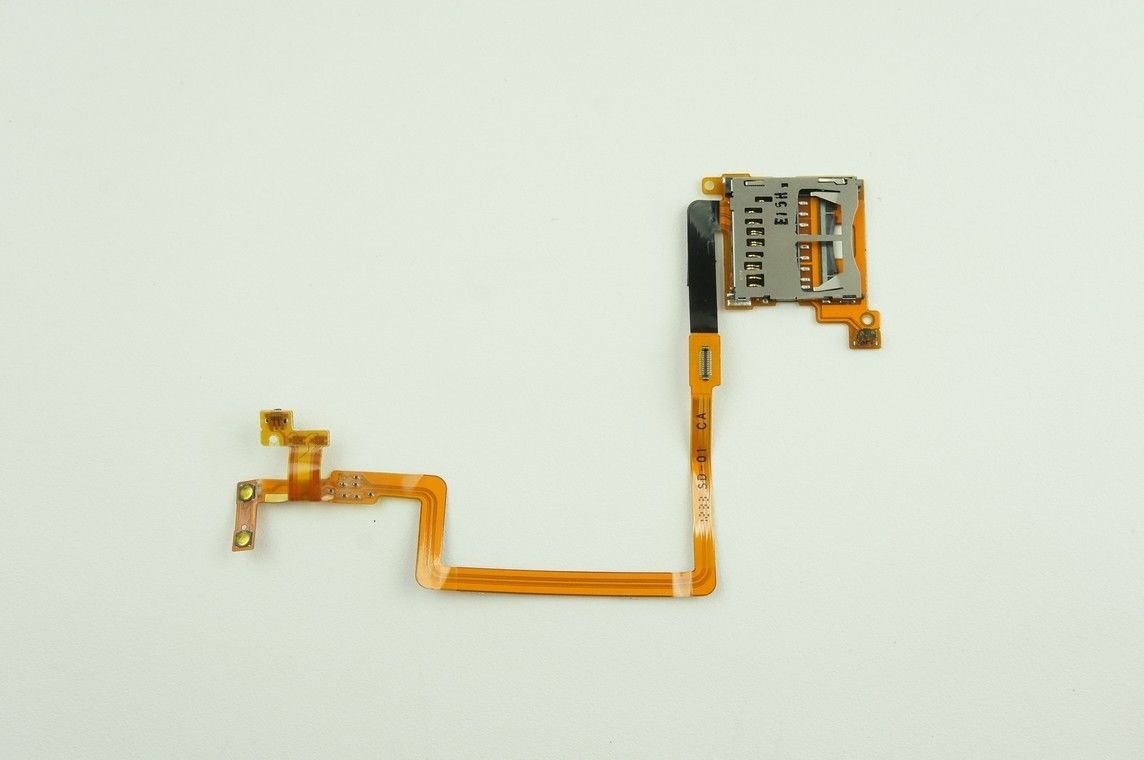 AWCHIP Replacement SD Card Slot Socket With Flex Ribbon Cable For Nintendo Dsi