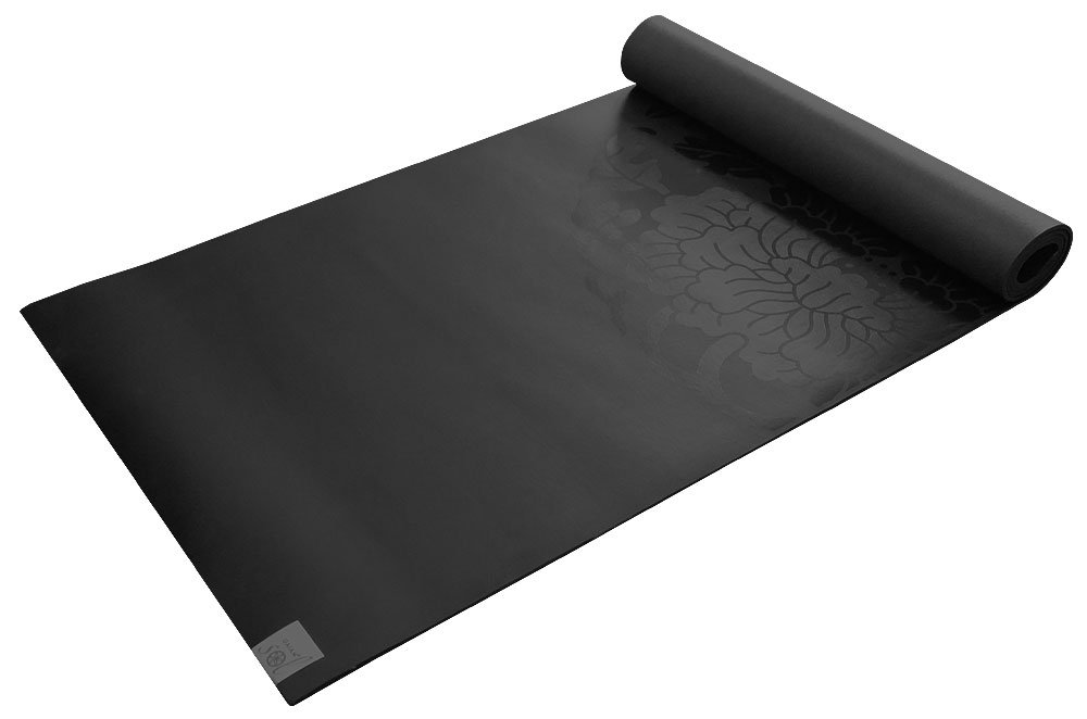 Gaiam Dry-Grip Yoga Mat - 5mm Thick Non-Slip Exercise & Fitness Mat for Standard or Hot Yoga, Pilates and Floor Workouts - Cushioned Support, Non-Slip Coat - 68 x 24 Inches