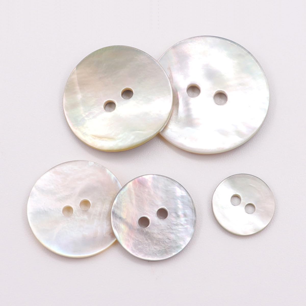 10 Pcs 20mm Mother of Pearl Button, Round Buttons Natural Shell Buttons Craft Sewing Buttons Pearlized Buttons for Sewing, Coats, Suits, Shirts, Jacket, or DIY Crafts