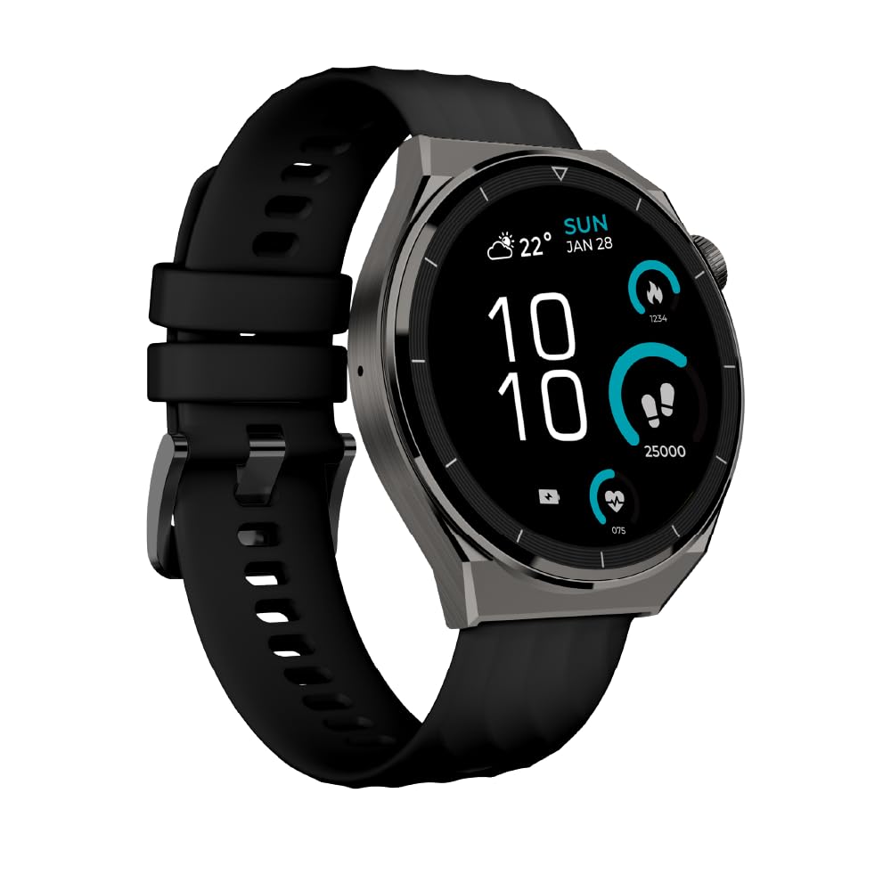 SEEKEN SGR-3 GRAVITY SMART WATCH-BLK | Wirless Charging | Amoled Display | Premium Design | Smartwatches.