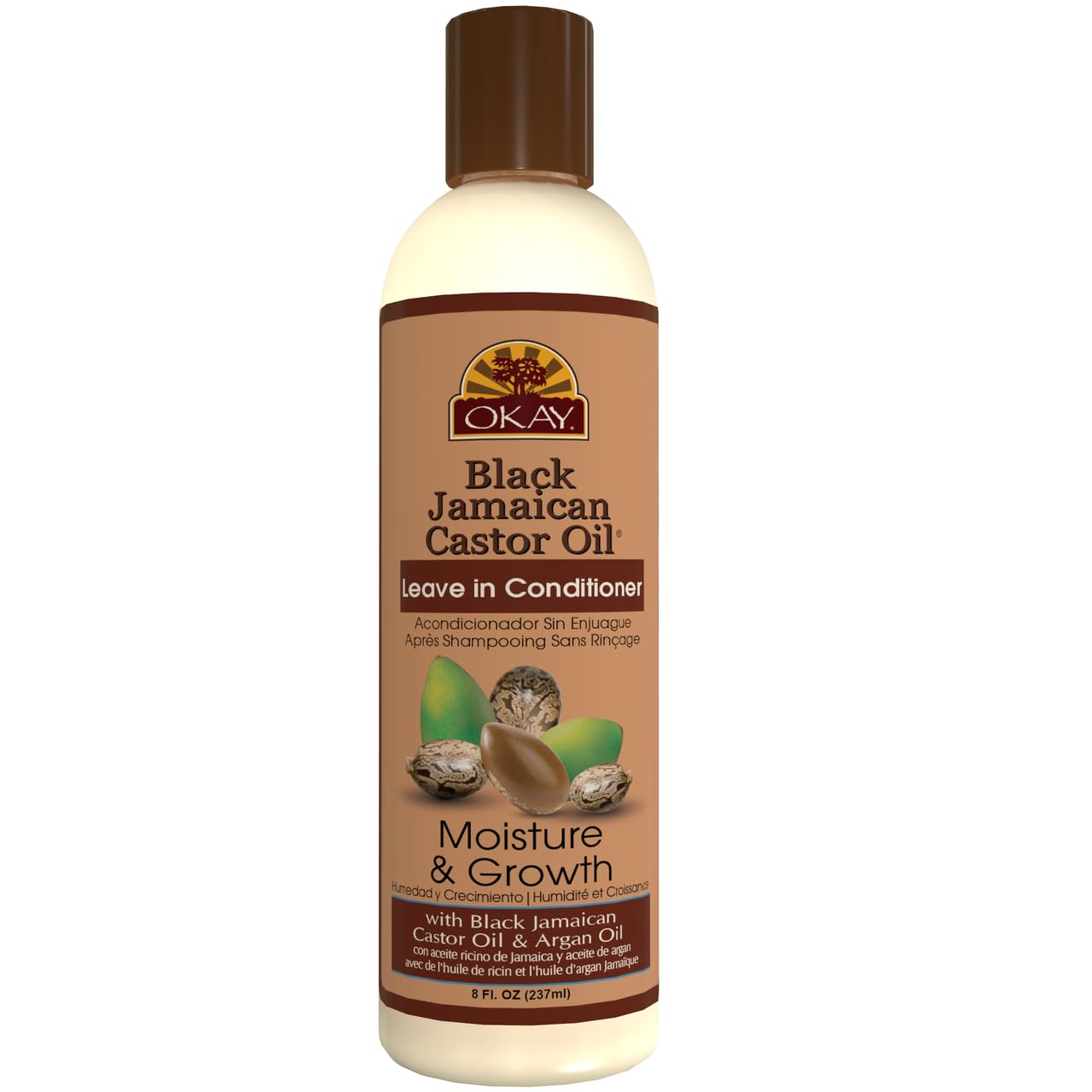 Okay Jamaican Castor Oil Leave in Conditioner, 8 oz.