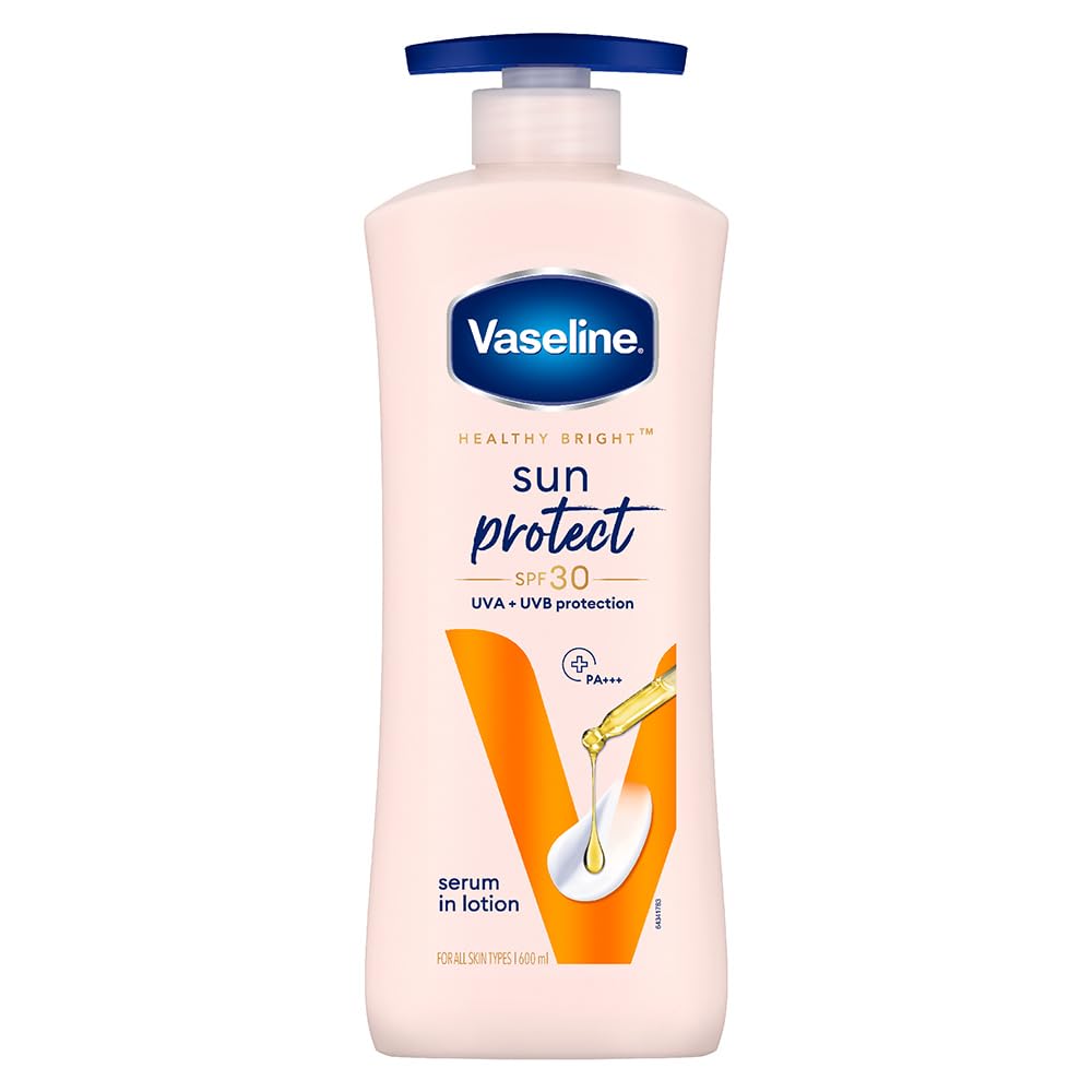 Vaseline Sun Protect SPF 30 Body Lotion, Reduces Tan Lines in 7 Days, UVA + UVB PA+++ Sun Protection, 600ml