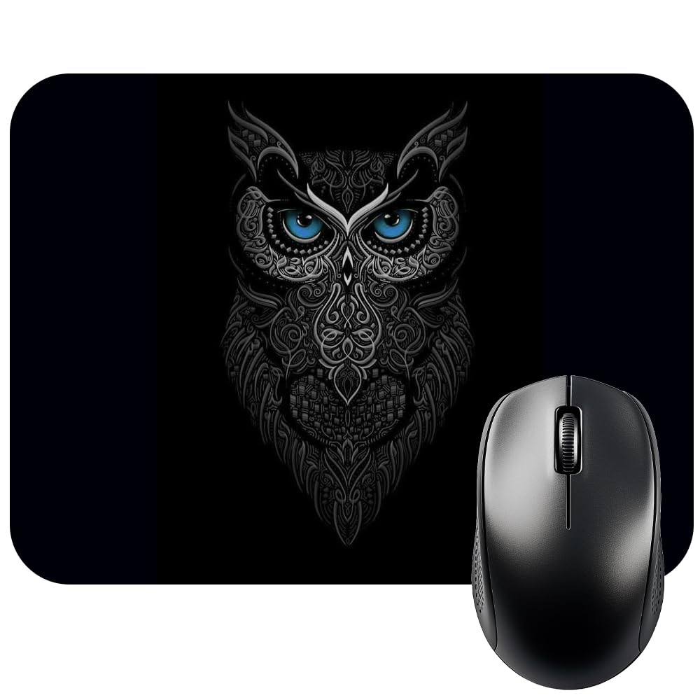 Finix Stylish Owal Printed Mouse Pad, Featuring Non-Slip Base and Waterproof Surface, 9 x 7 Inches, Ideal for Gaming, Office, and Home Use, Ensures Smooth Mouse Control for Laptop and PC