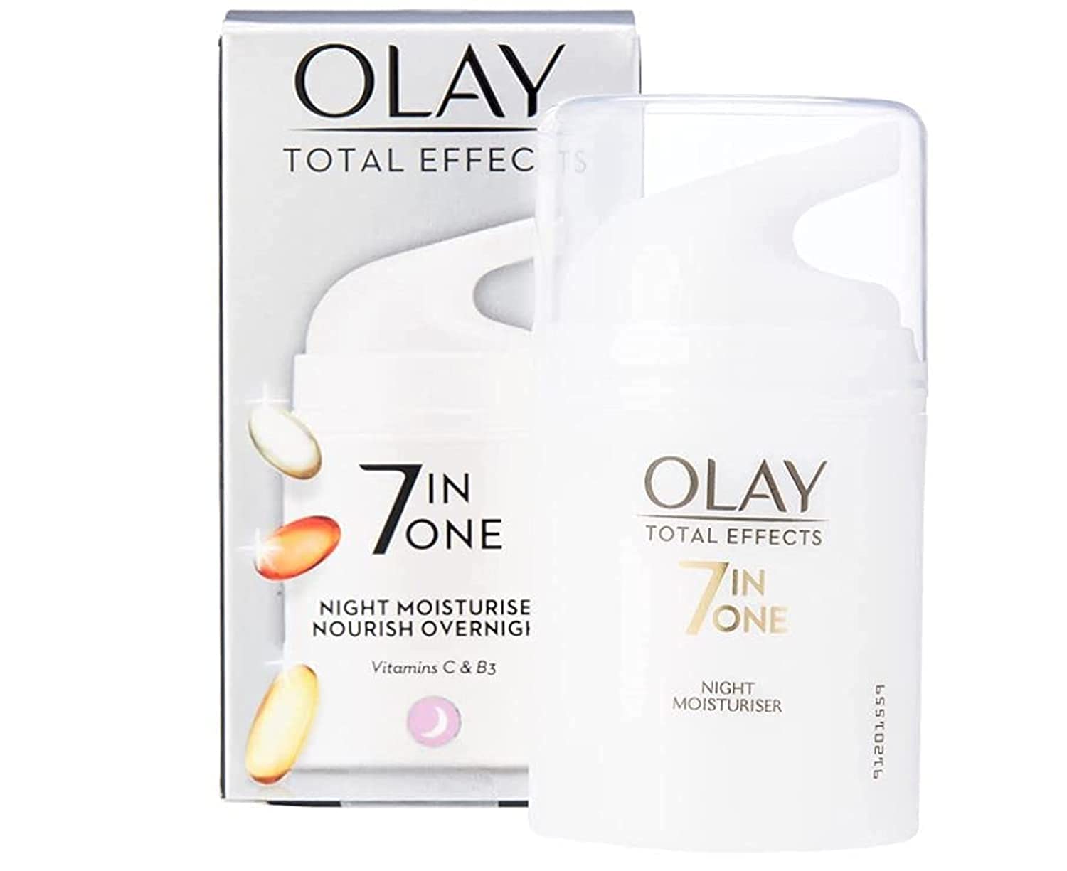 Olay Face Moisturizer Total Effects 7Inone Firming Night Cream With Vitamin B3, 50G