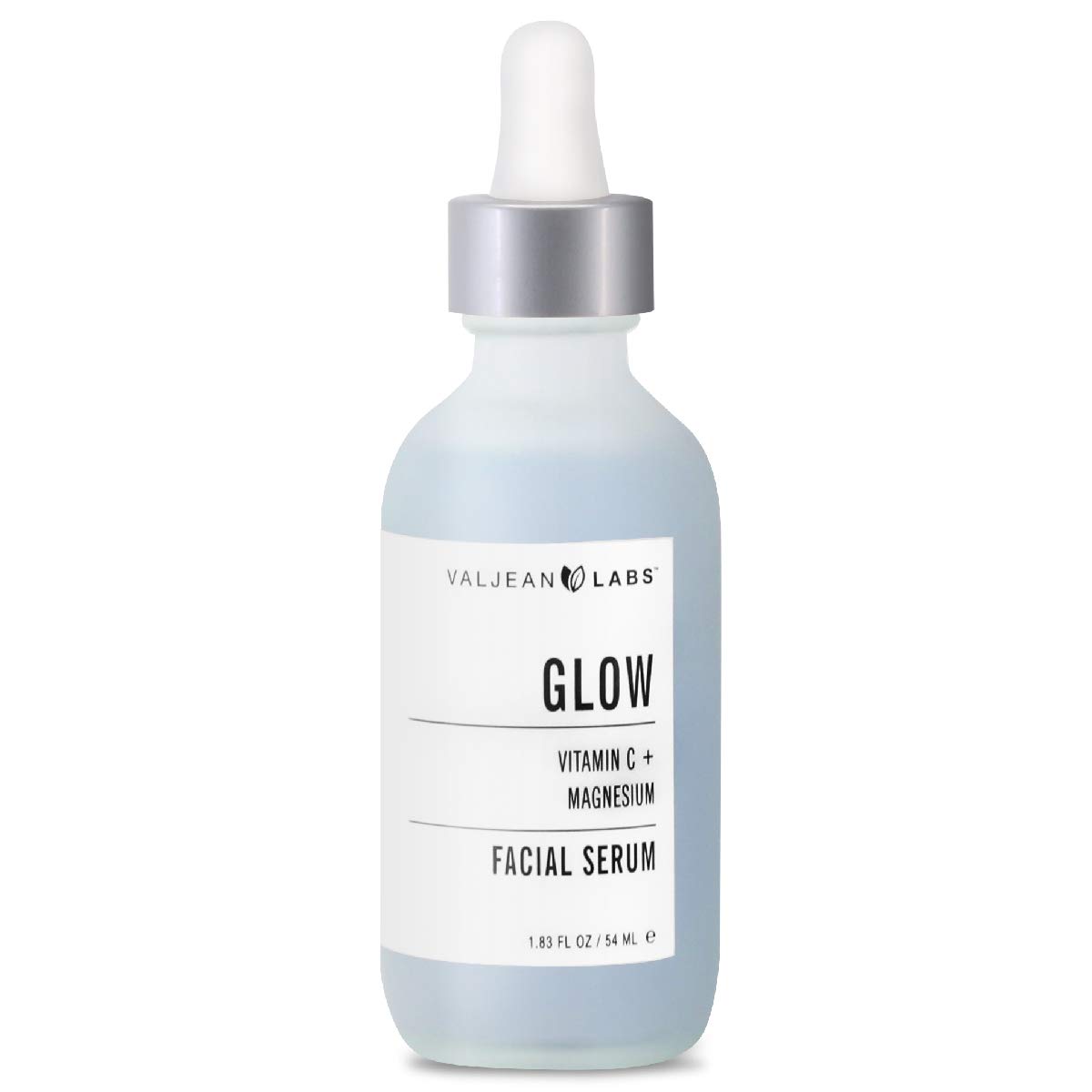 VALJEAN LABSFacial Serum, Glow | Vitamin C + Magnesium | Helps to Brighten and Clear Skin, Even Tone and Prevent Wrinkles | Paraben Free, Cruelty Free, Made in USA (1.83 oz)