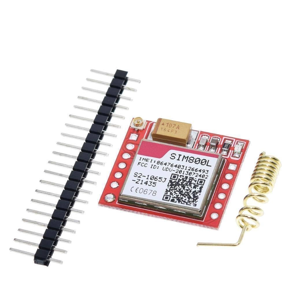 IDUINO Smallest SIM800L GPRS GSM Module Microcontroller Power Module MicroSIM Card Core Board Quad-band TTL Serial Port and PCB Antenna