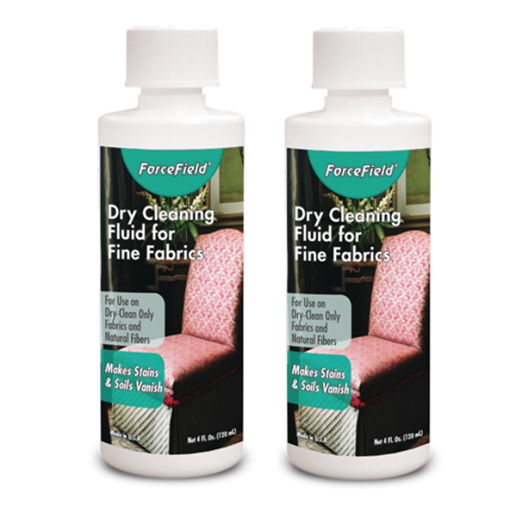 ForceField® Dry Cleaning Fluid for All Types of Fabrics including Fine Fabrics - 4oz (2 pack)