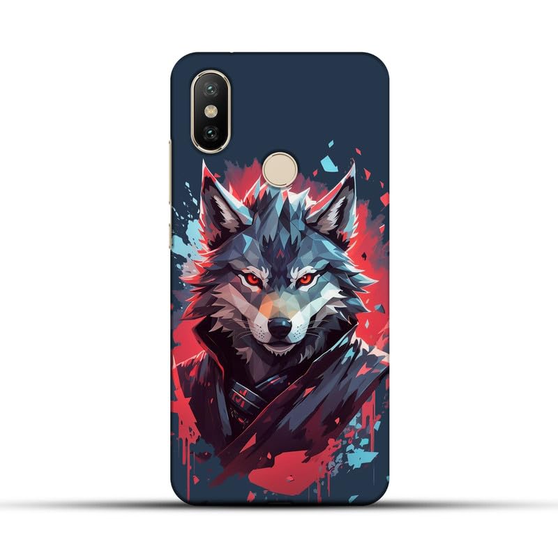 creatology Back Cover for XIAOMI MI A2 Husky Dog Design Blue Hard Case Protection for Your Smartphone XIAOMI MI A2 / XIAOMI MI 6X