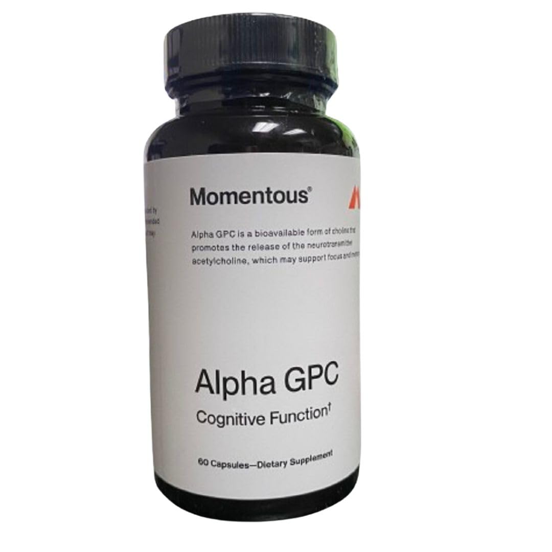 MomentousBrand Alpha GPC Capsules | 60 Capsules | Improve Muscle Function