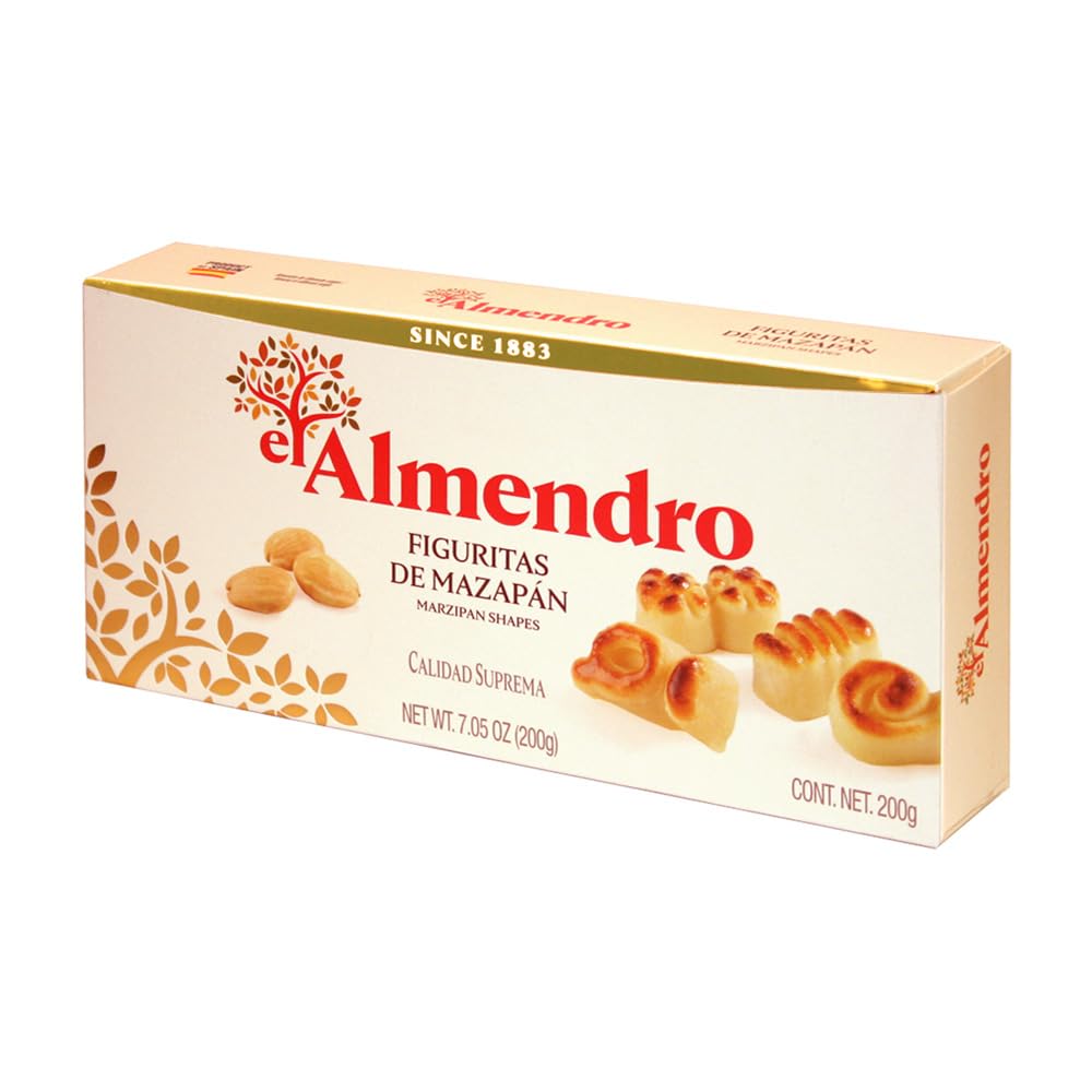 El Almendro Marzipan Shapes (Fuguritas De Mazapan) 7.5oz Single Box - Product of Spain