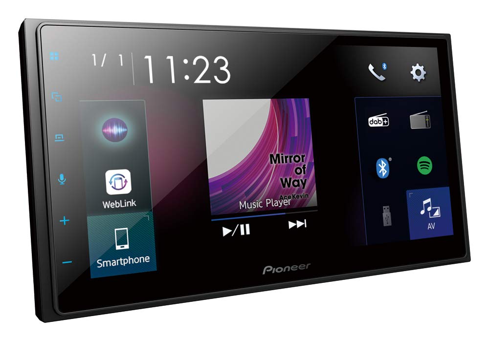 Pioneer SPH-DA250DAB 6.8" 2-DIN Multimedia Player, With Capacitive Touchscreen, Bluetooth, Apple CarPlay, Android Auto, DAB+ Digital Radio, WAZE, black