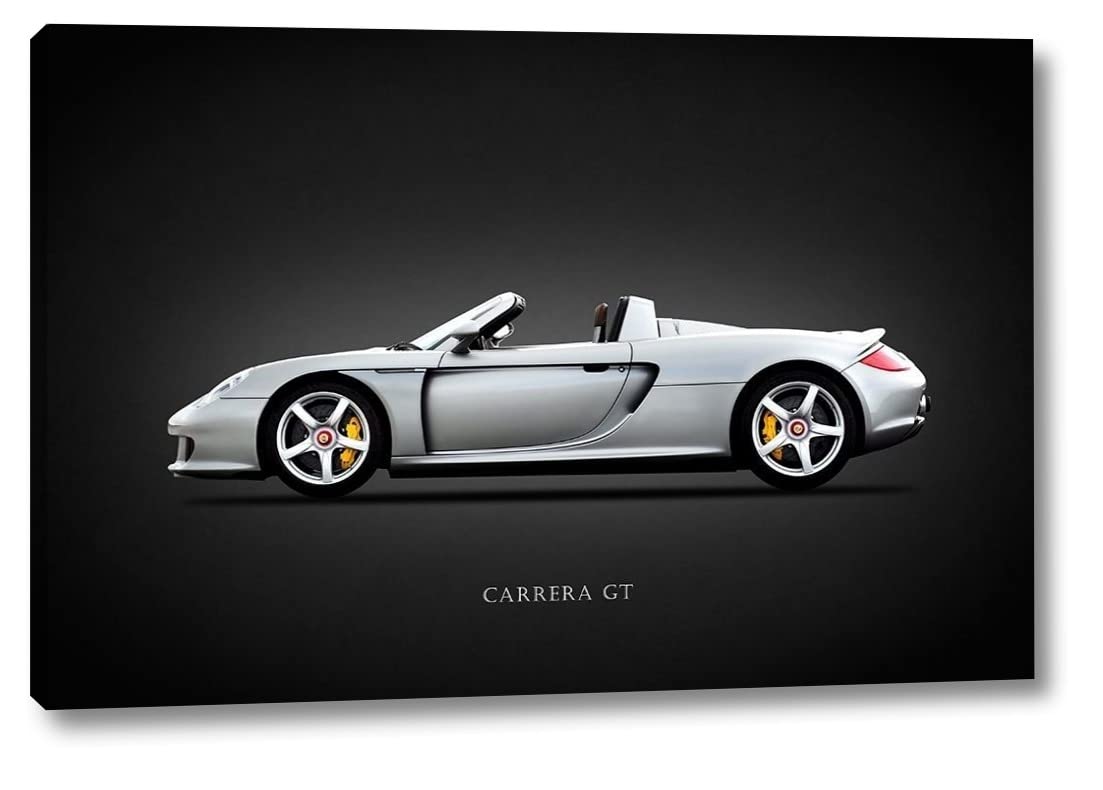 Porsche Carrera GT 2004 by Mark Rogan - 20" x 30" Canvas Art Print Gallery Wrapped - Ready to Hang