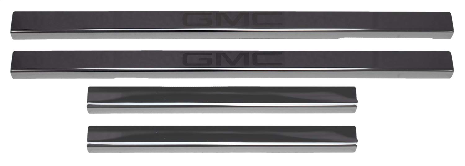 Putco GM Black Platinum Door Sills 95183BPGM-2 For 2019-2020 Sierra - Crew Cab (4 Pc) with GMC Etch