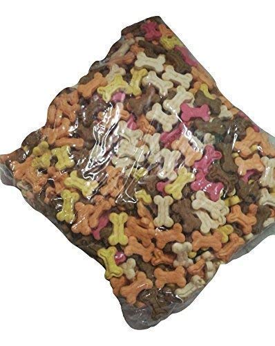 PET Zone India Freshly Baked Assorted Flavor Puppy Bone Treat Biscuits for Puppies & Dogs (Assorted Mix, 1 Kg)