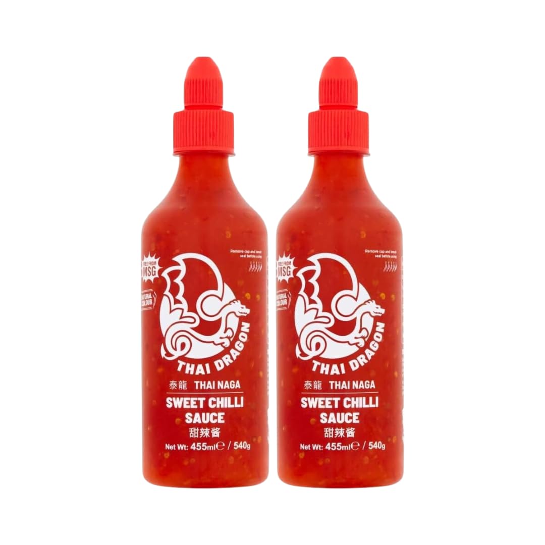 Sauce Bundle Containing Thai Dragon Sweet Chilli Sauce 540g (2 Pack)