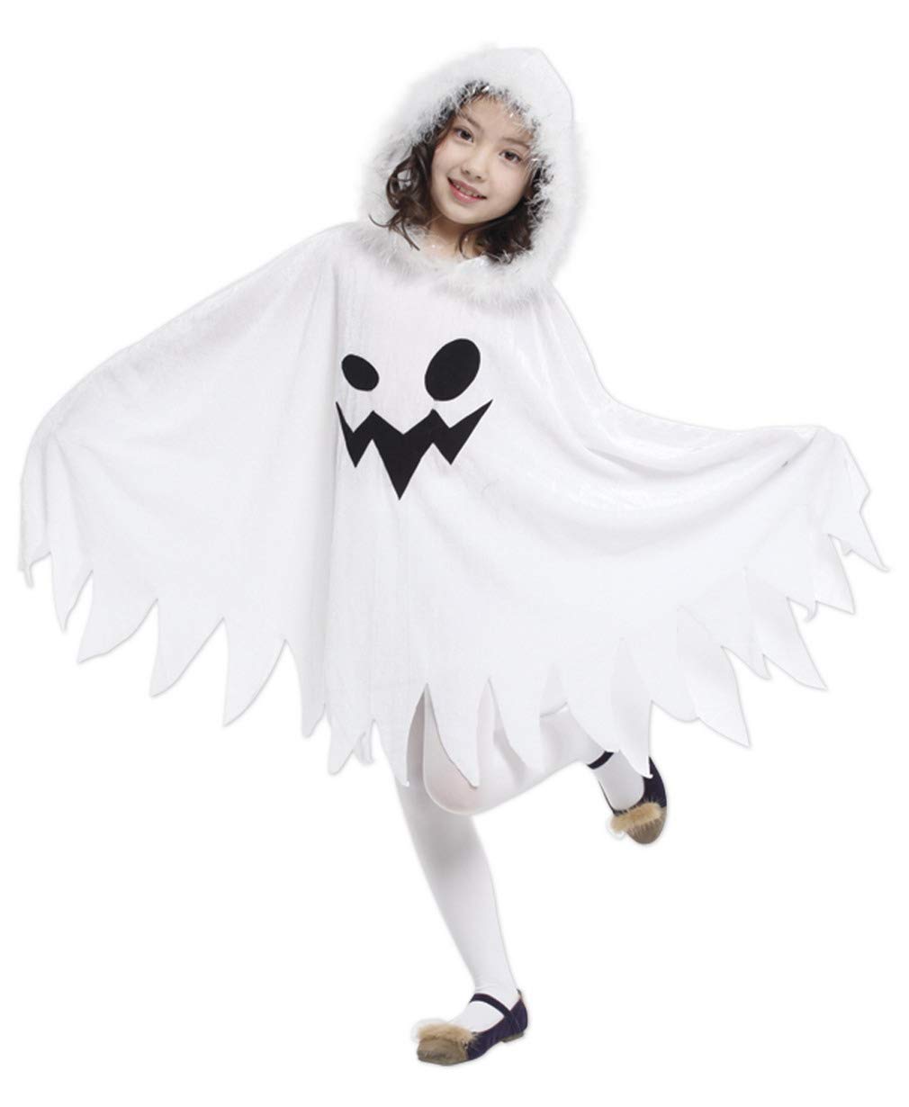 EOZY White Ghost Costume Kids Girls Halloween Scary Cosplay Fancy Dress